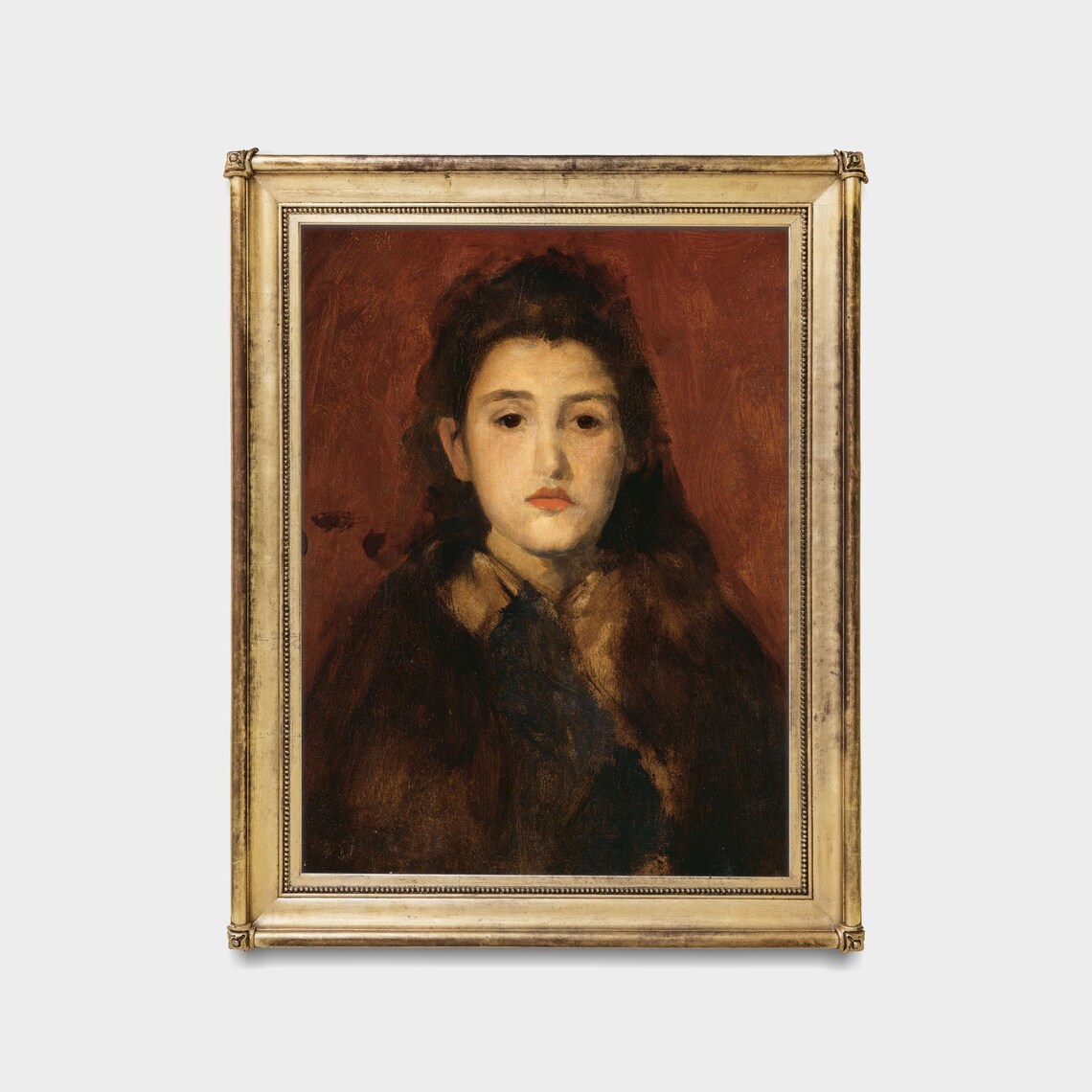 Antique Woman Portrait, Vintage Rustic Wall Art Print - Image 5