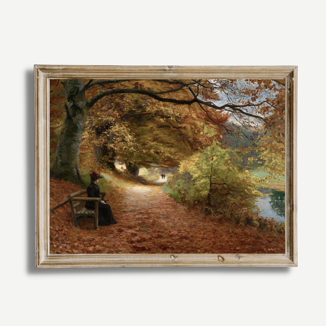 Vintage Fall Landscape, Rustic Autumn Art Print - Image 3