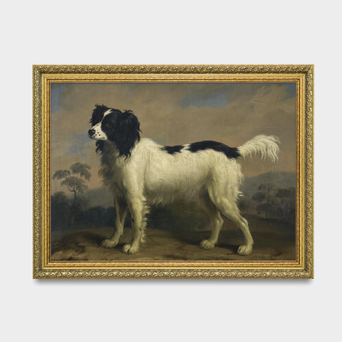 Vintage Spaniel Animal Print, Rustic Dog Art Print - Image 3