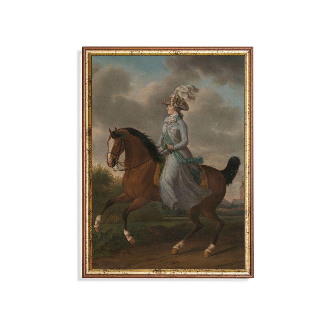 Horse Painting, Vintage Equestrian Art Print