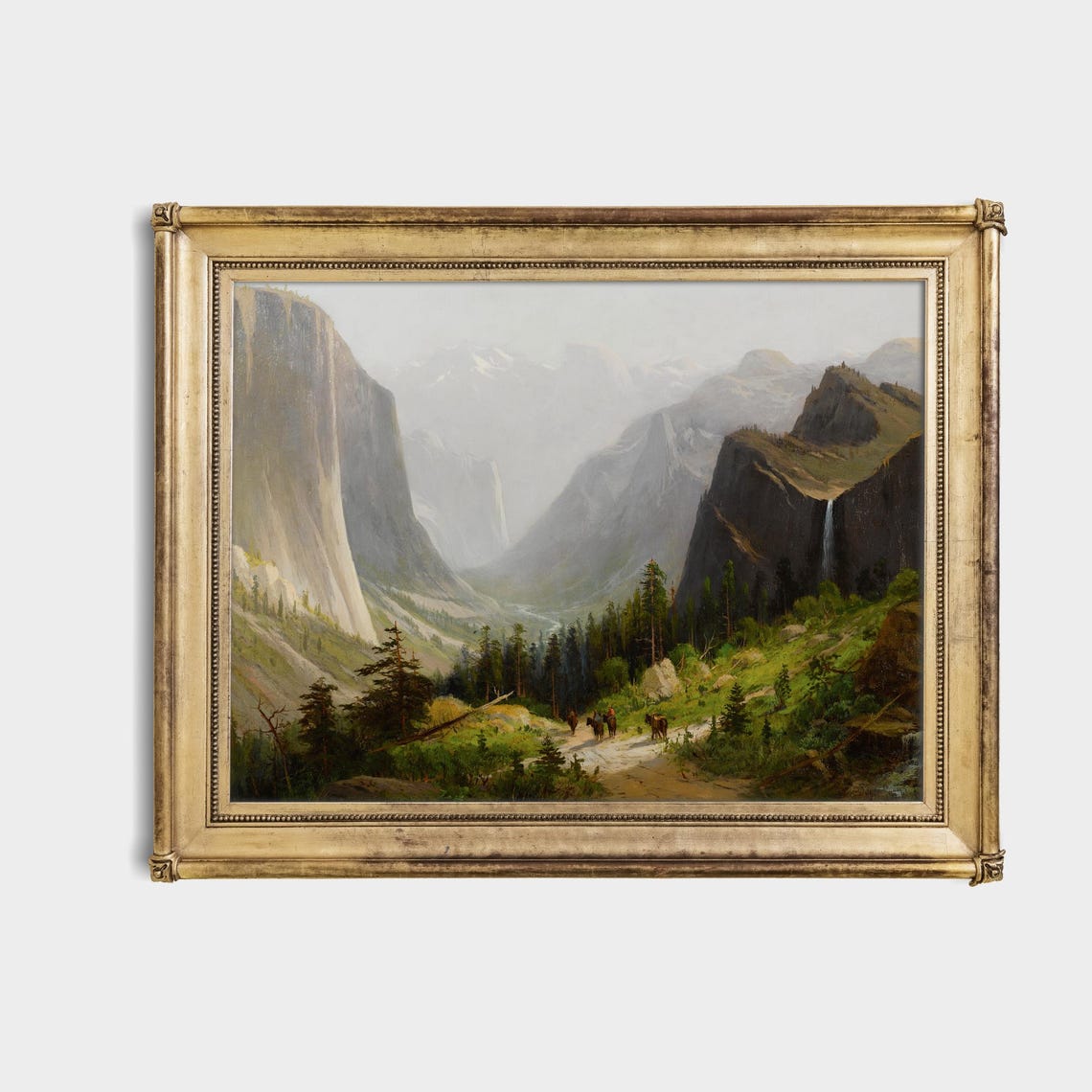 Yosemite Valley Granite Cliffs and Waterfall Landscape Poster - Image 4