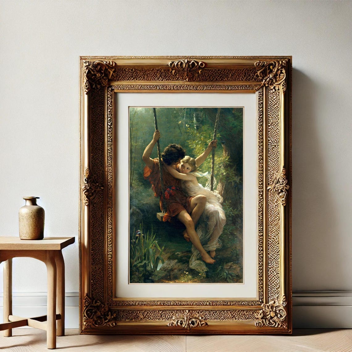 Springtime Couple on Swing Pierre Auguste Cot Romance Poster - Image 4