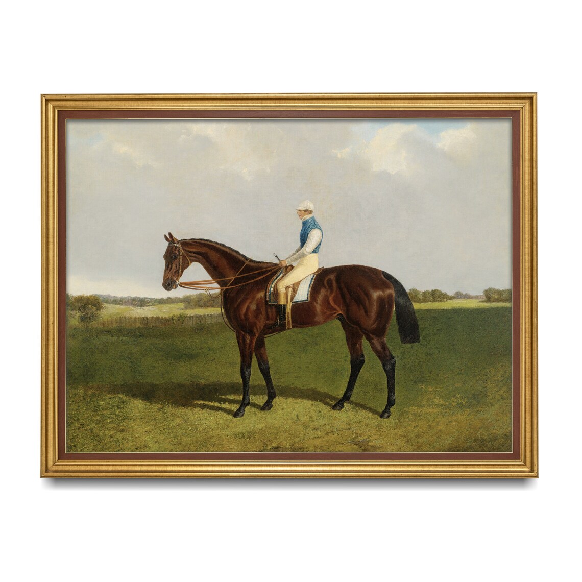 Vintage Horse Painting, Antique Equestrian Farmhouse Art Print - Image 3