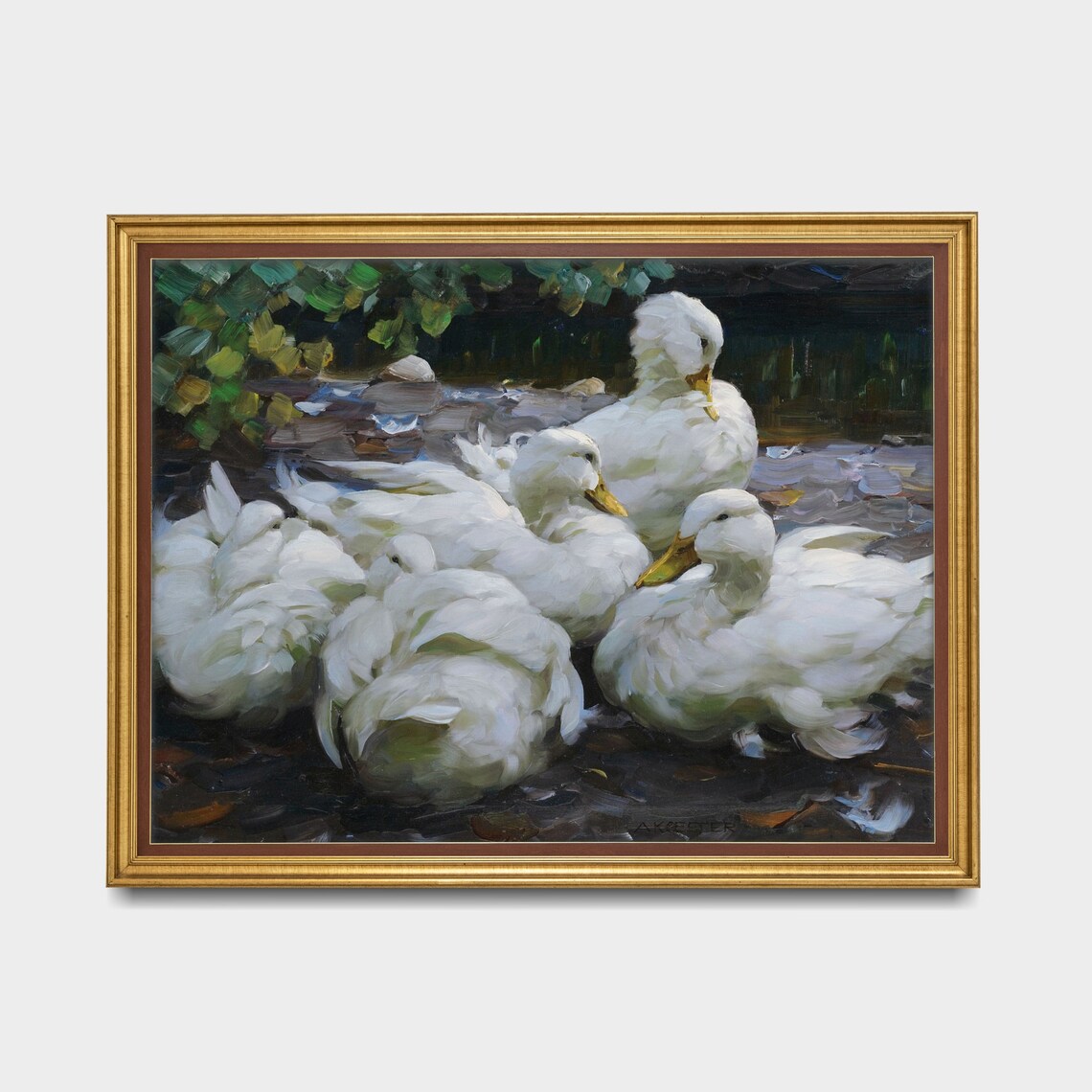 Vintage Ducks Antique Bird Print, Farmhouse Decor - Image 3