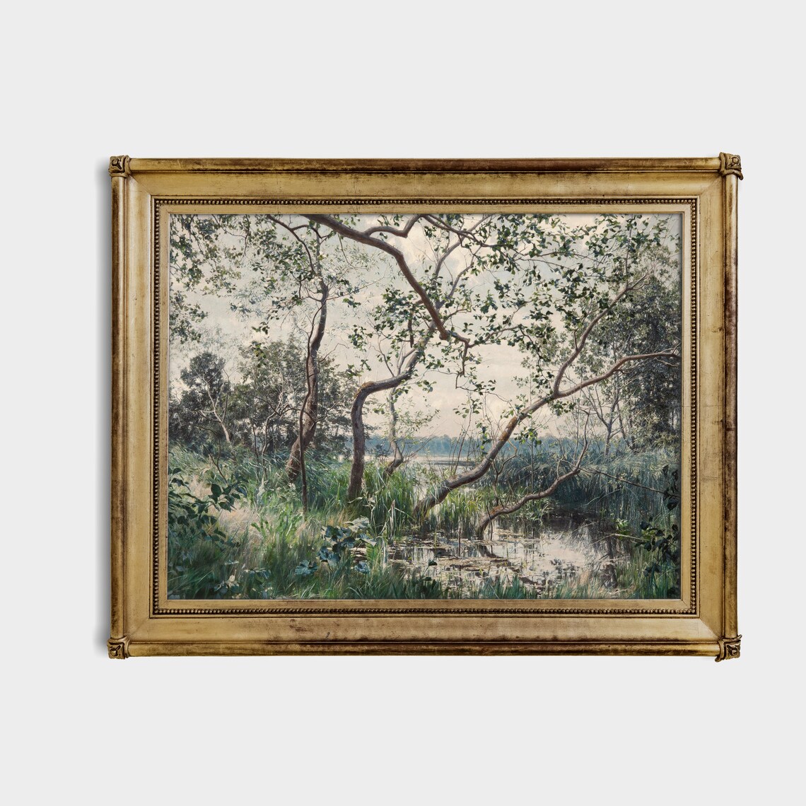 Vintage Landscape Painting Antique Country Poster - Image 2