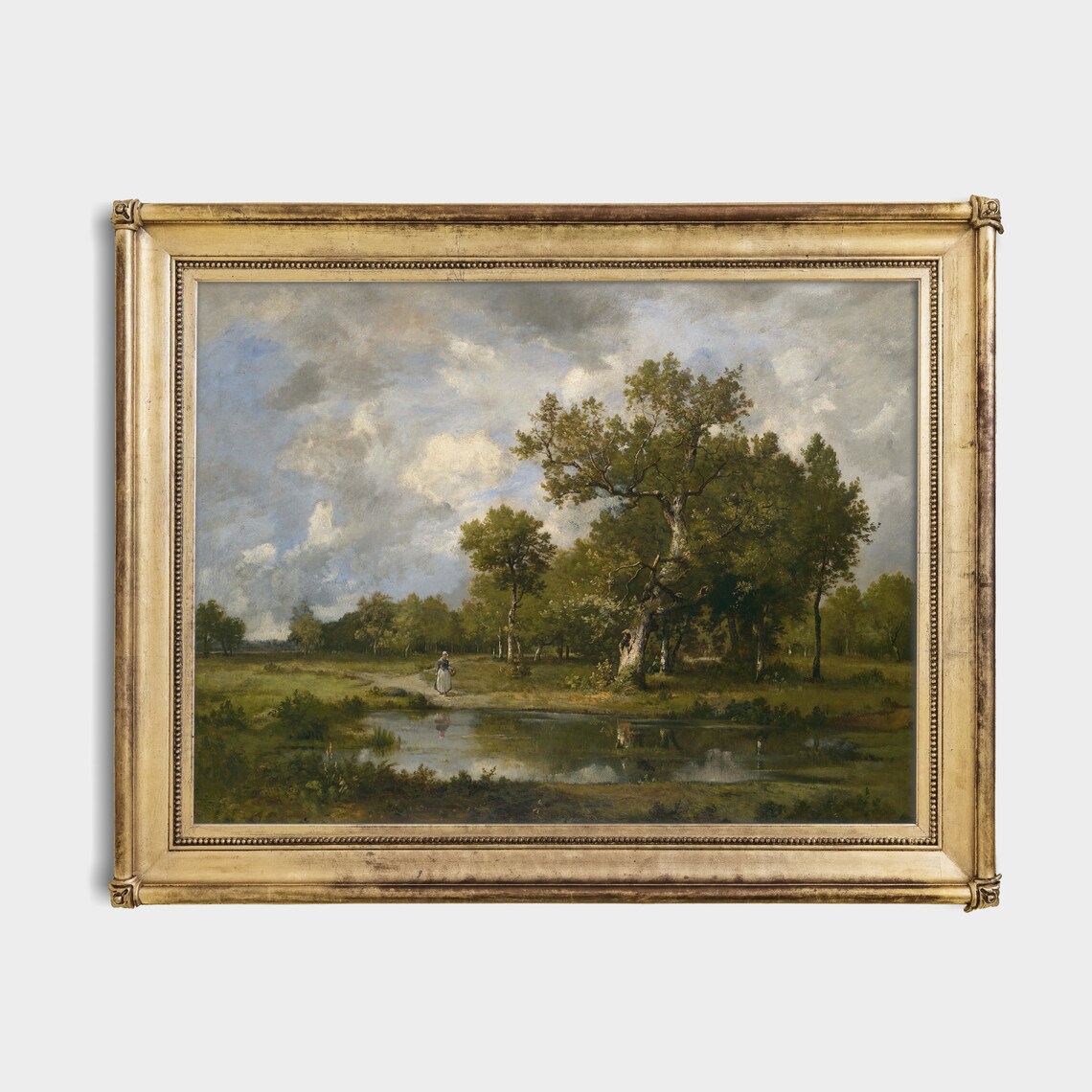 Vintage Country Landscape Art Print, Rustic Decor - Image 2