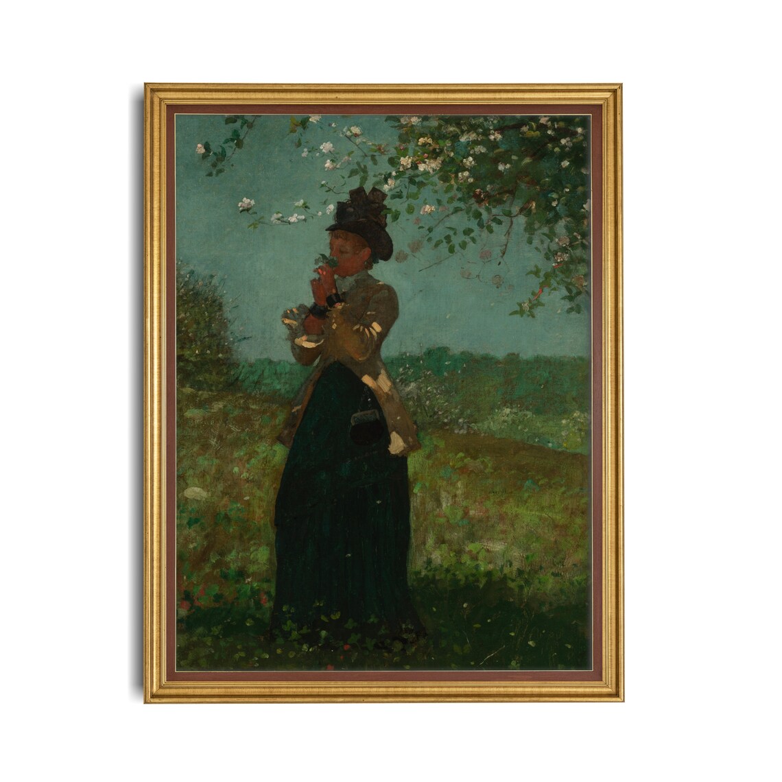 Vintage Woman Portrait Art Print, Antique 18th Century - Image 2