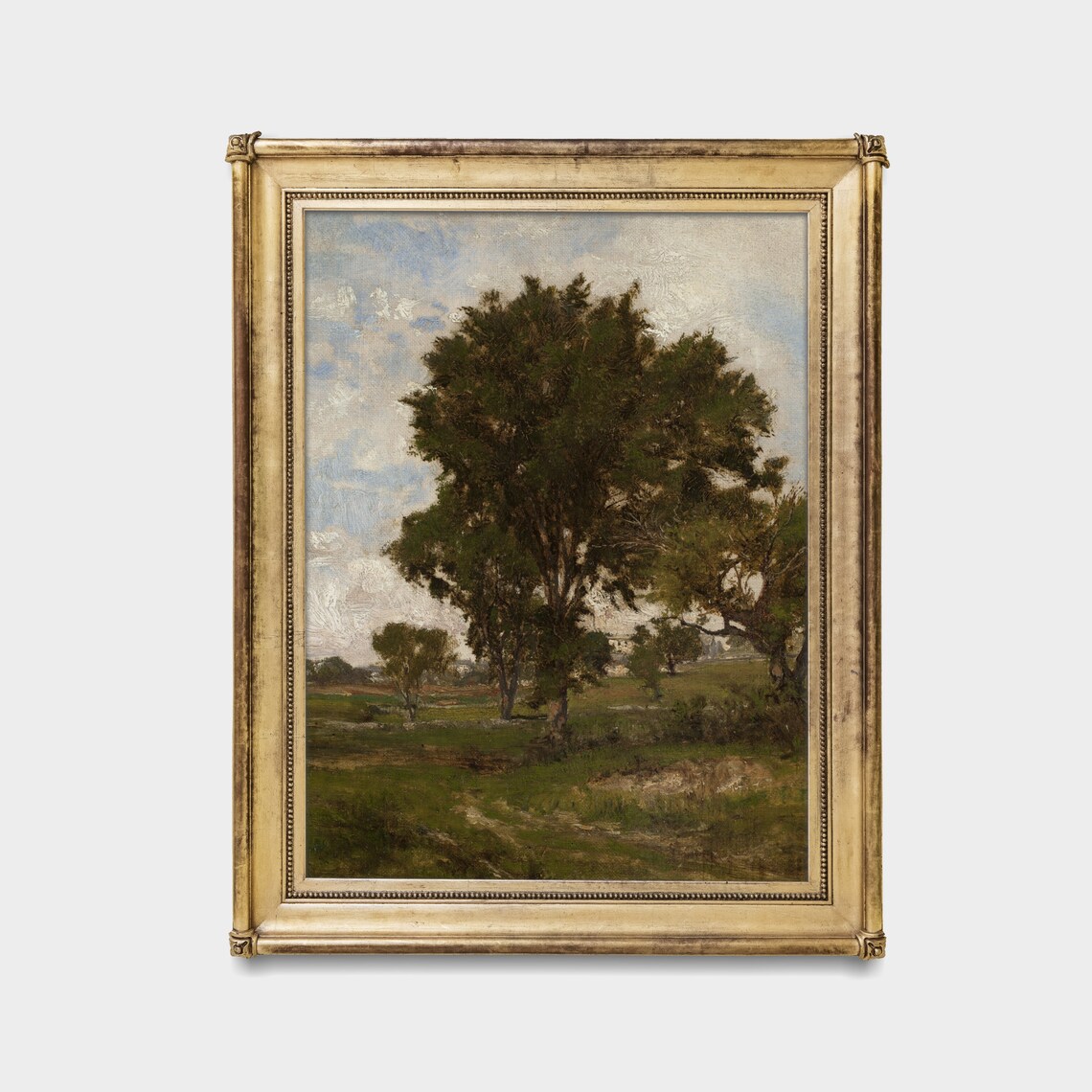 Vintage Country Landscape, Rustic Tree Forest Art Print - Image 4