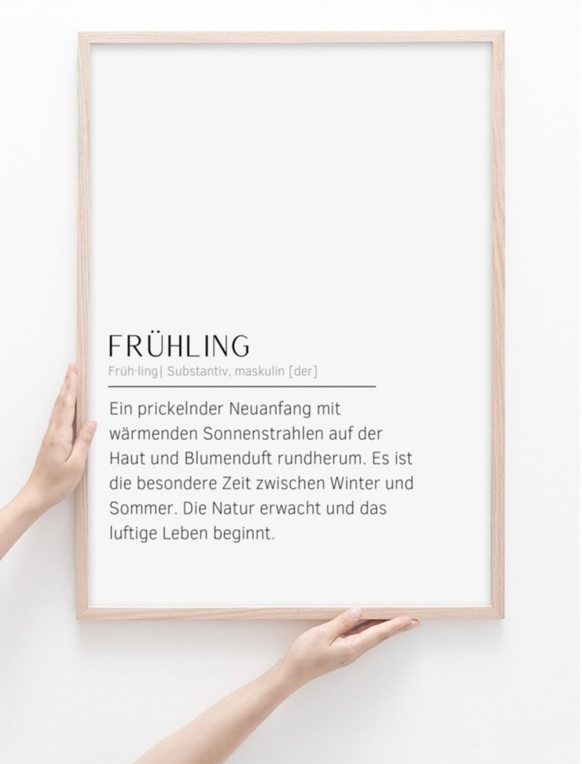 Spring Definition Poster, Seasonal Wall Art Print - Image 3