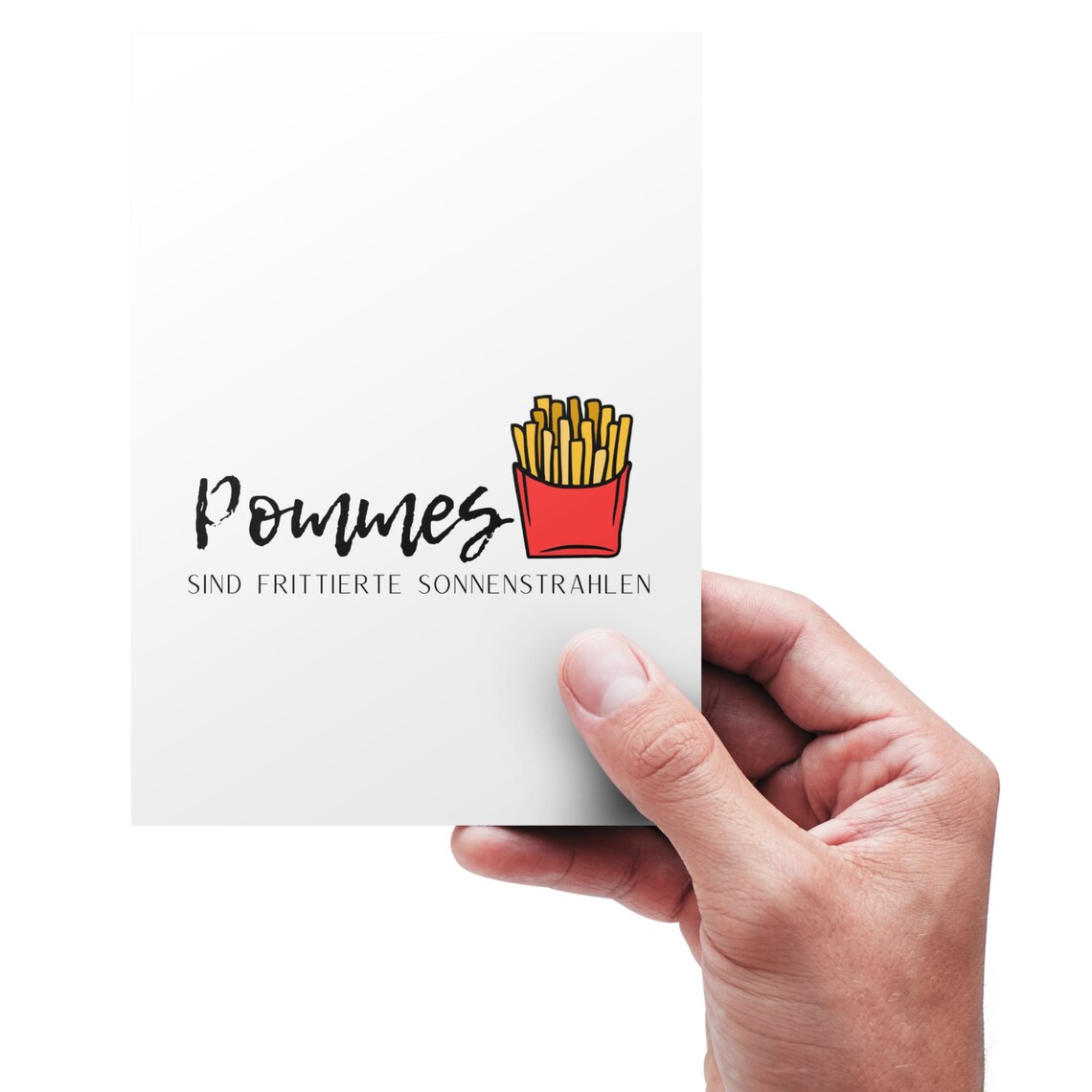French Fries Kitchen Decor Funny Wall Art Print - Image 4