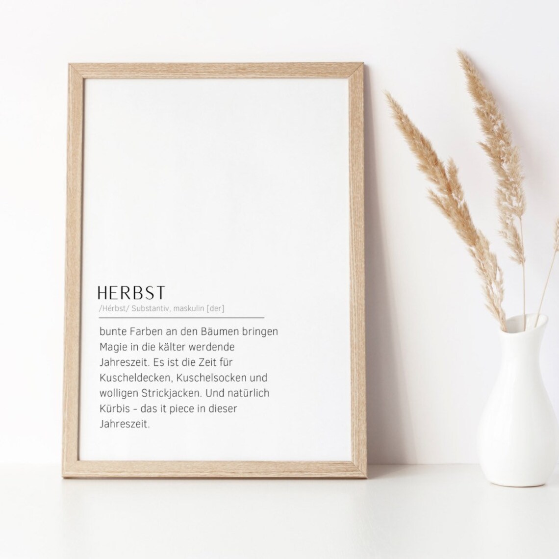 Autumn Definition Poster, Fall Seasonal Wall Art Print - Image 4