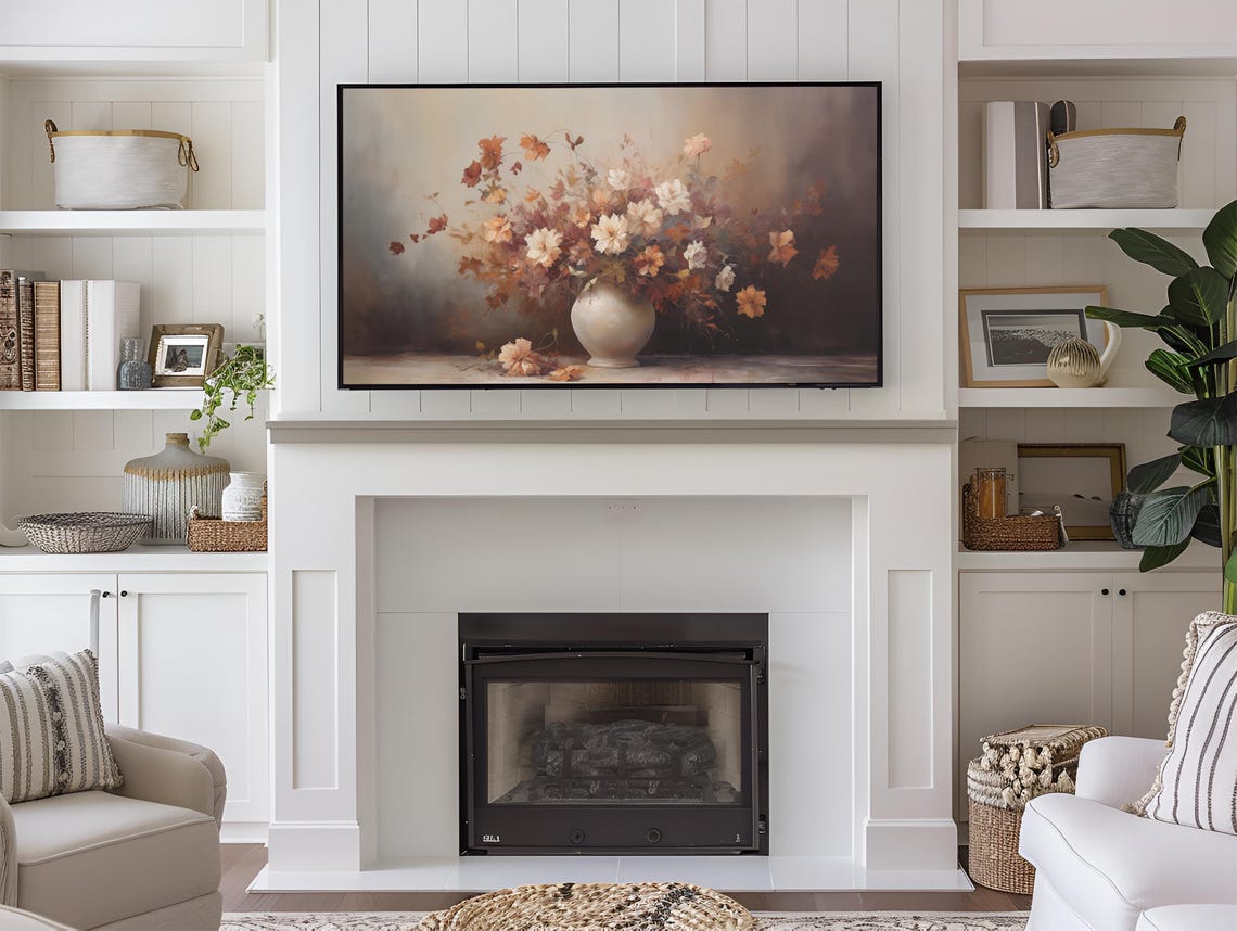 Frame Tv Art Fall Florals Dark Moody Fall Tv Art Rustic Vintage Flowers Cottage Core Autumn Fall Thanksgiving 169 Ratio Tv7 - Image 4