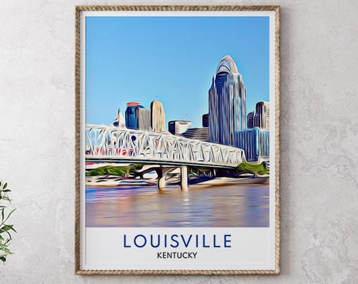 Louisville Print Louisville Art Louisville Art Print Louisville Wall Decor Louisville Wall Art Kentucky Art Kentucky Print Kentucky - Image 2