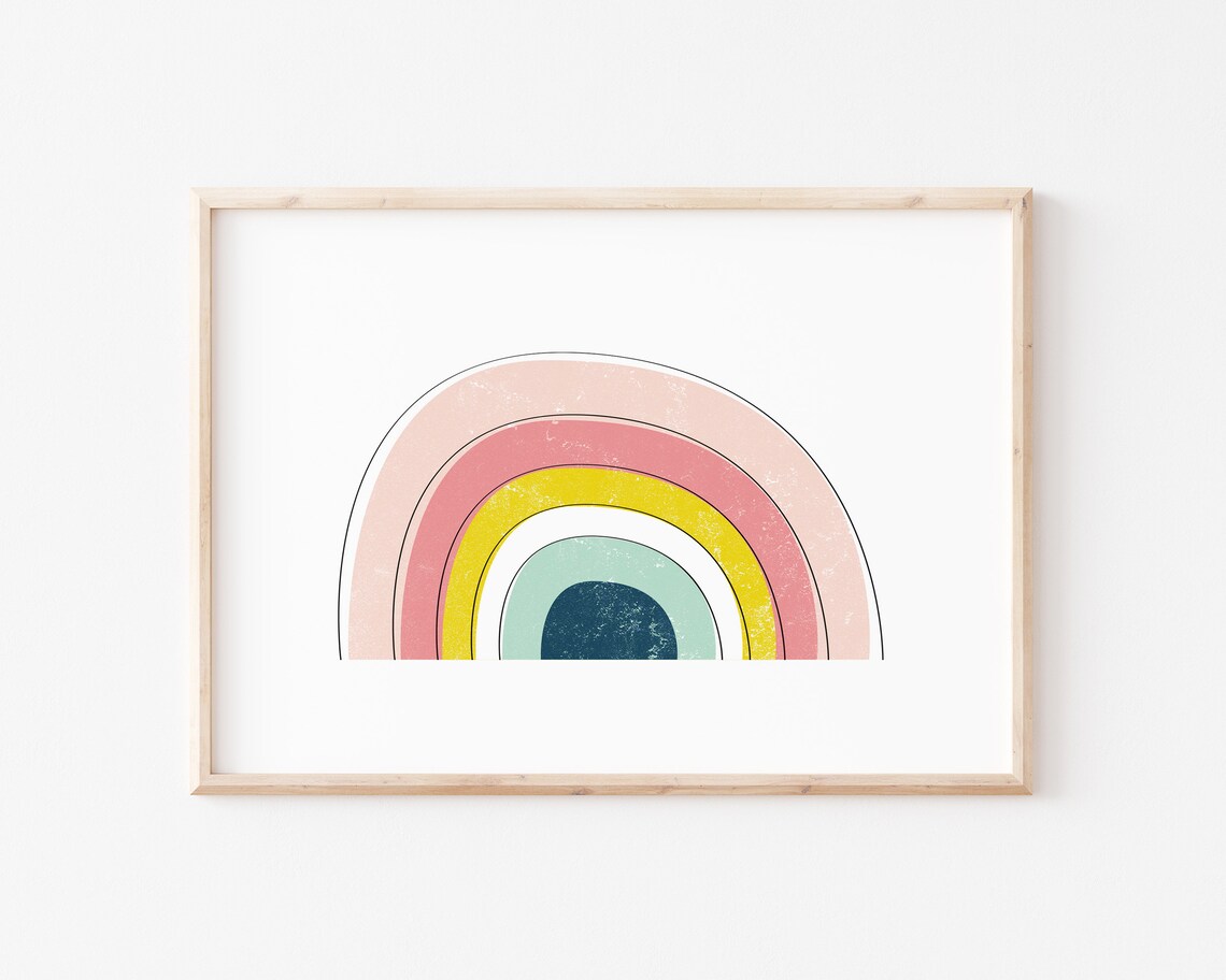 Rainbow Playroom Art, Nursery Decor Poster - Image 2