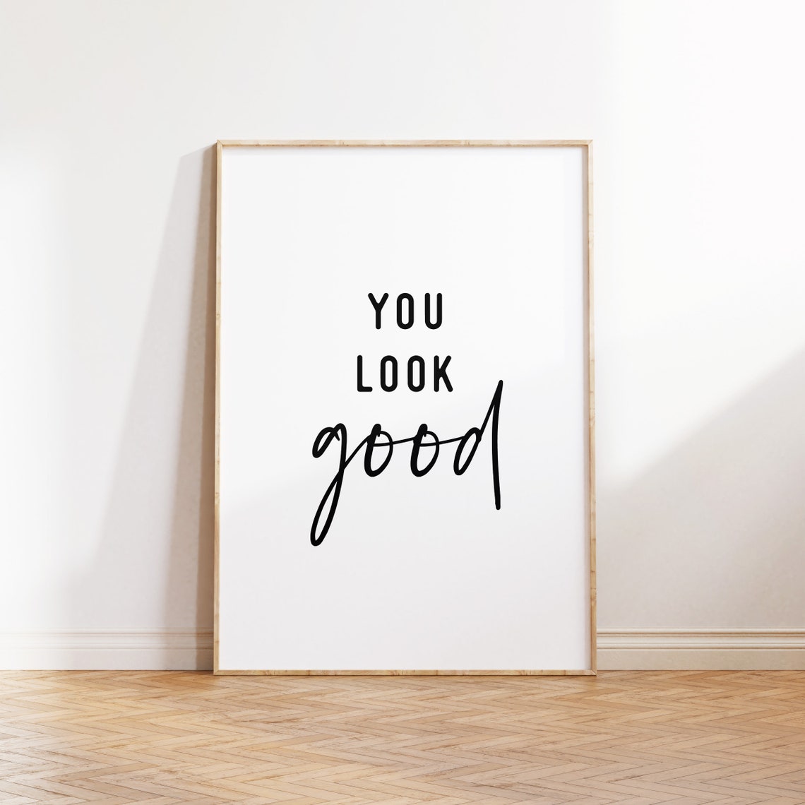 Manifestation Art Printable Wall Art You Look Good Print Teen Girl Wall Art Manifest Wall Prints Feminine Preppy Art - Image 2