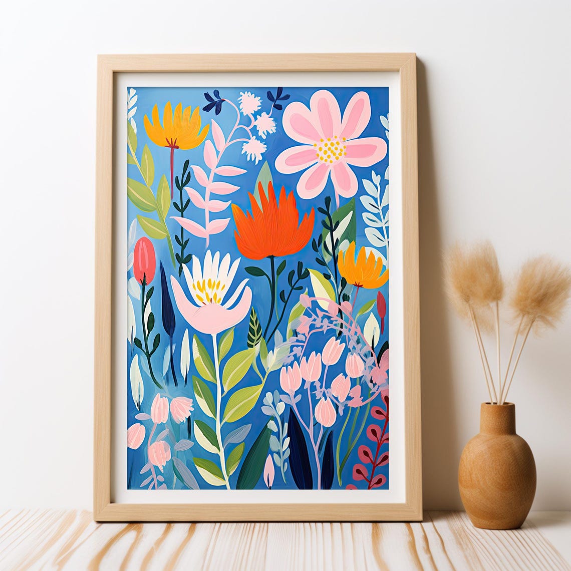 Floral Dreamscape, Abstract Floral Boho Art
