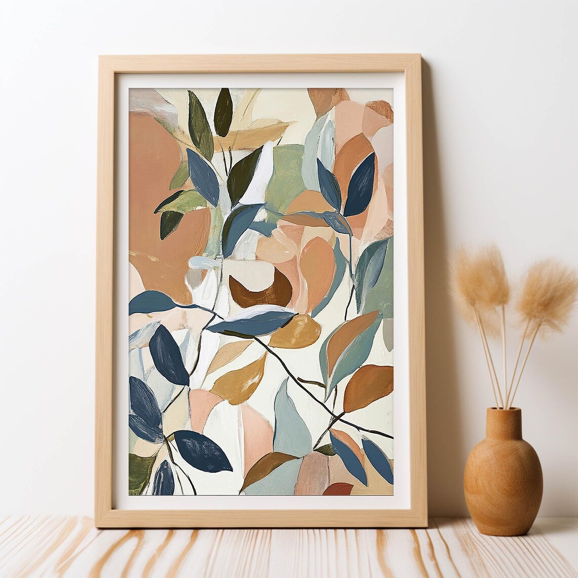 Australian Eucalyptus Earthy Symphony Botanical Art Print
