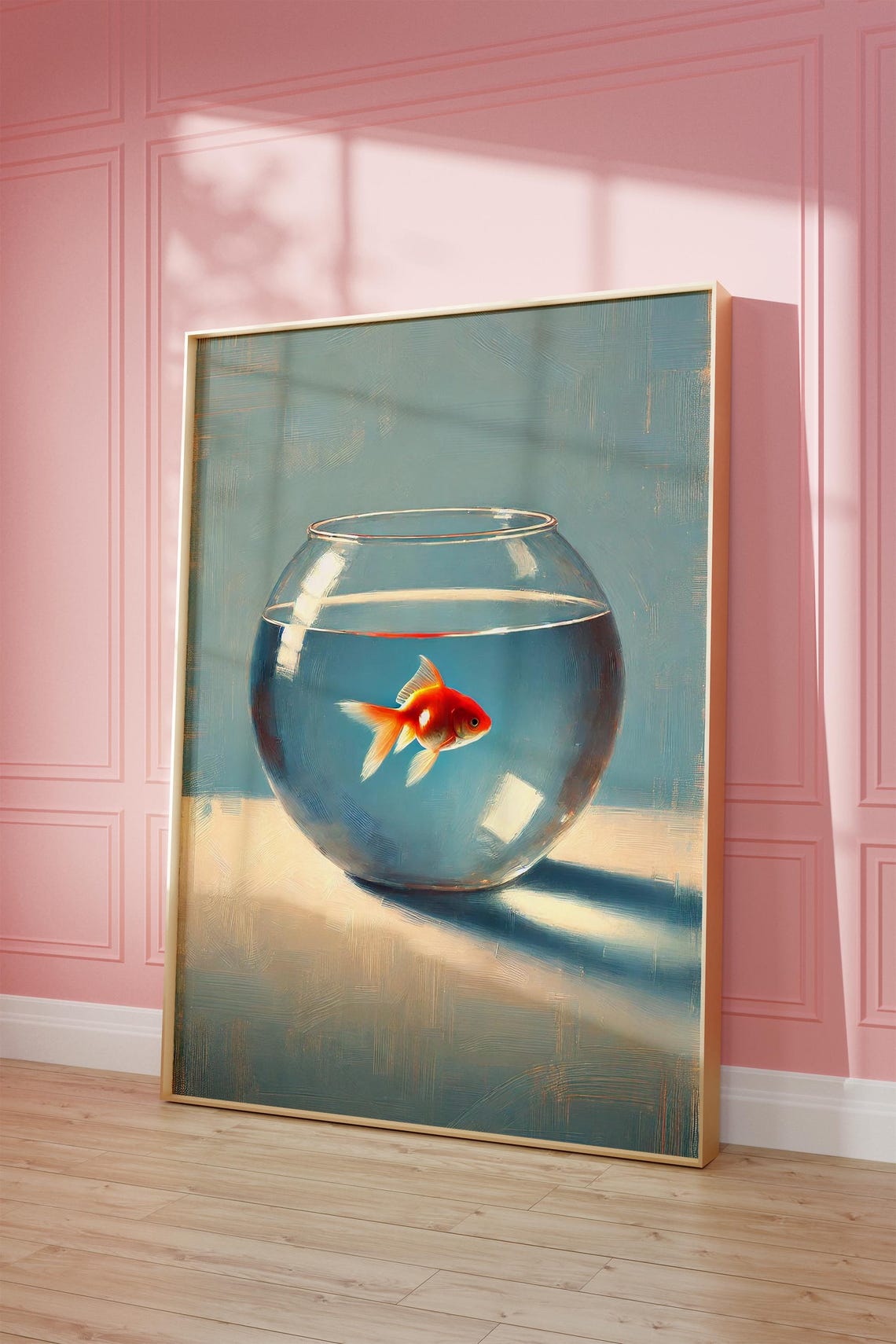 Gold Fish Print, Maximalist Bathroom Wall Art - Image 4