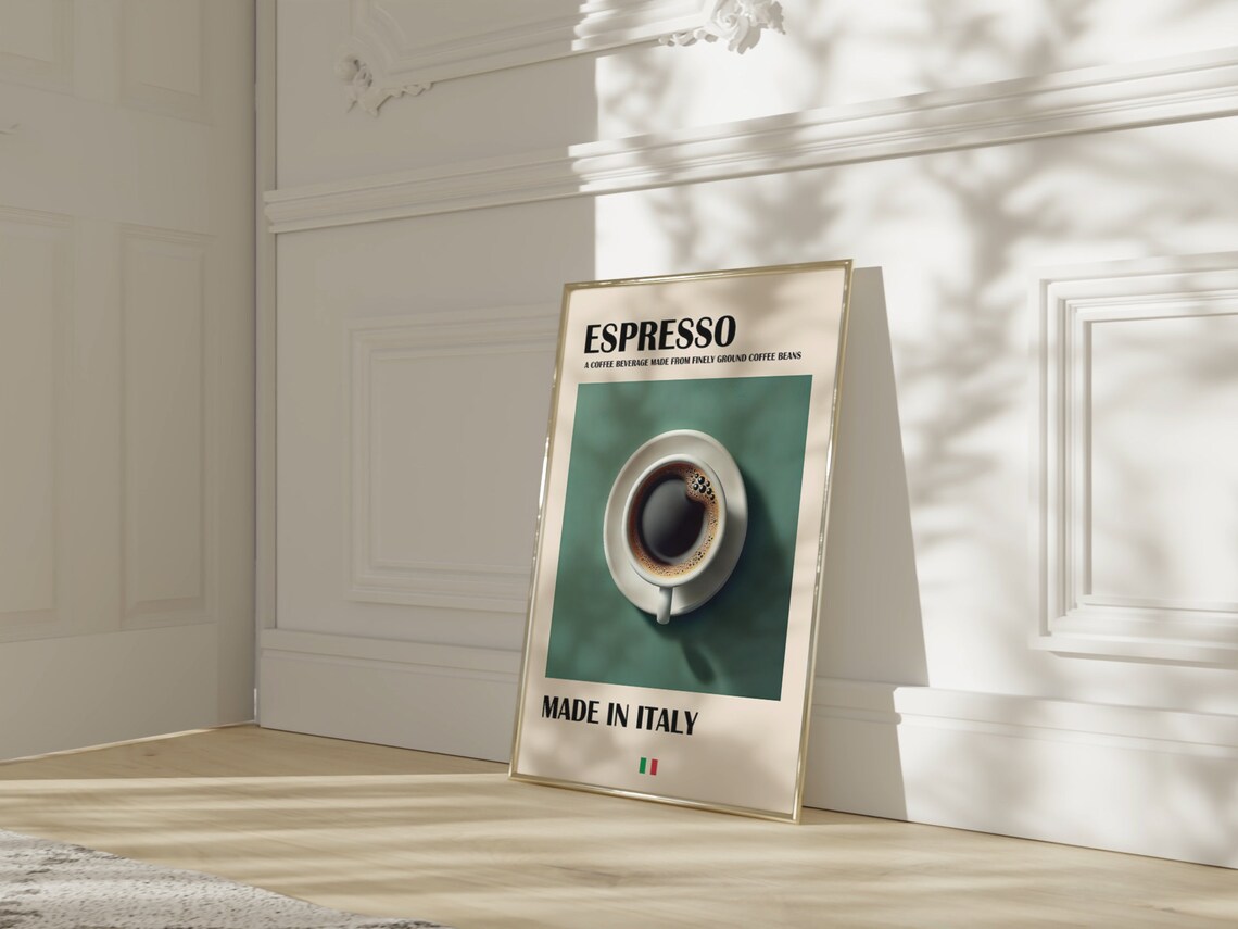 Coffee Print, Italian Espresso Trendy Wall Art - Image 4