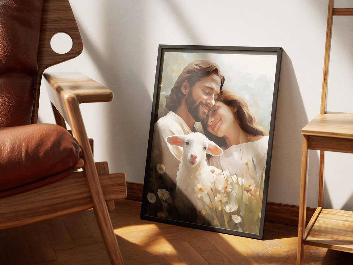 Jesus And Woman Christ Art Save In His Arms Jesus Portrait Jesus Heals A Woman Christian Painting Baptism Art Christian Art - Image 4