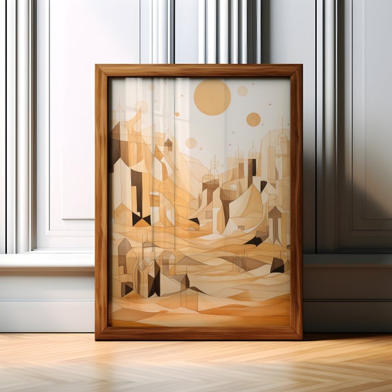Abstract Minimalist Wall Art Print Abstract Boho Wall Poster Print Modern Abstract Decorative Art For Bedrum Boho Art