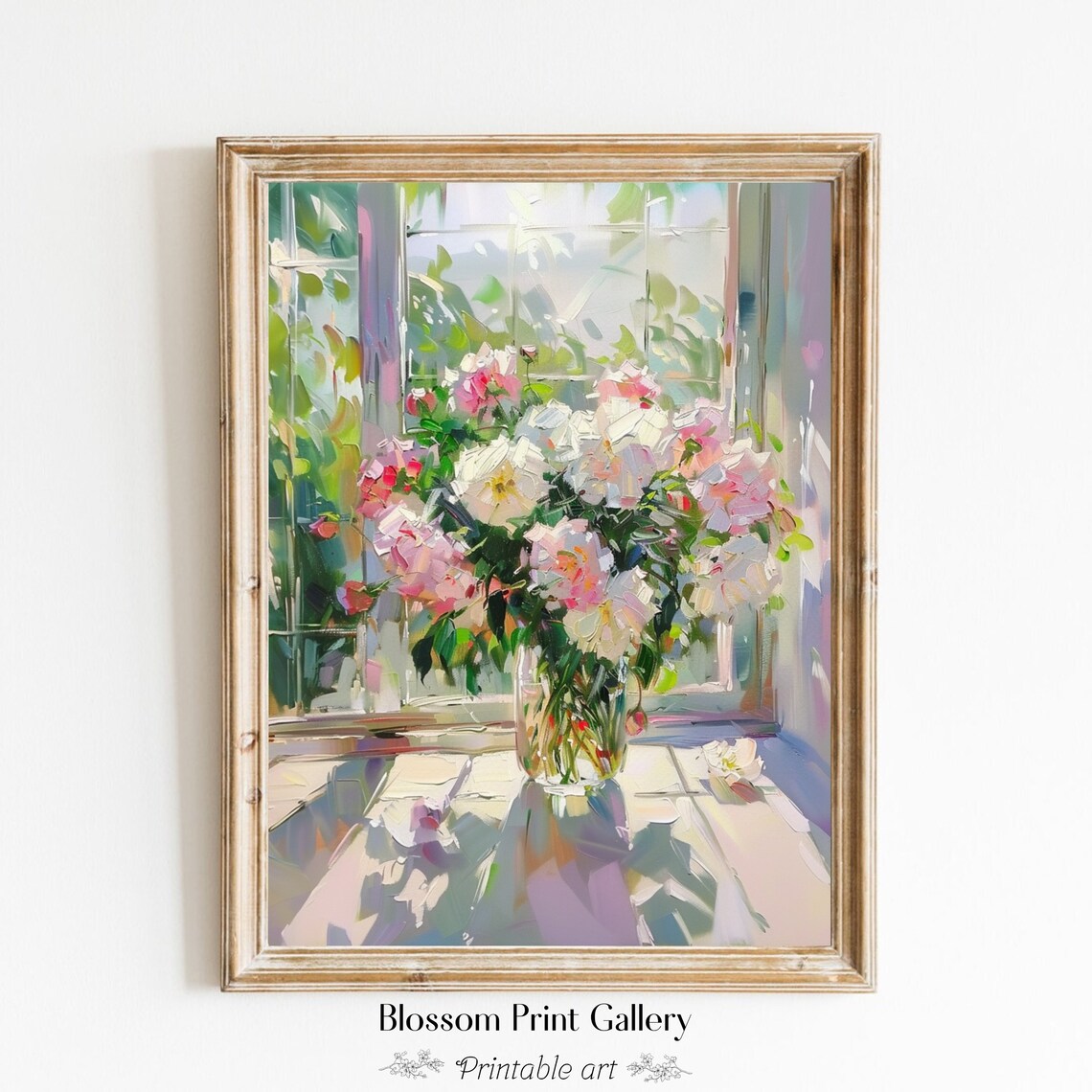 Spring Flowers In The Vase Still Life Art Print