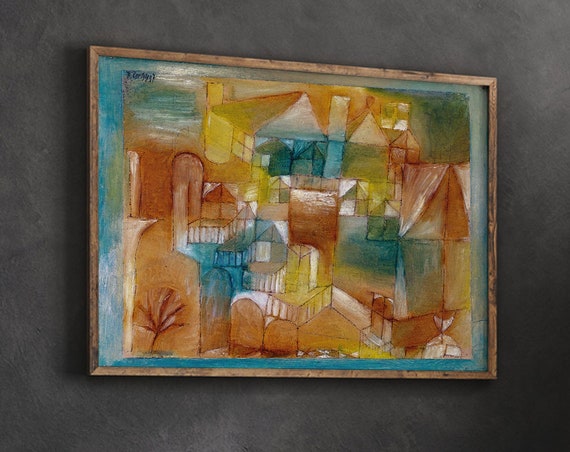 Paul Klee Art Print Assade Browngreen 1919 Abstract Fine Surrealist