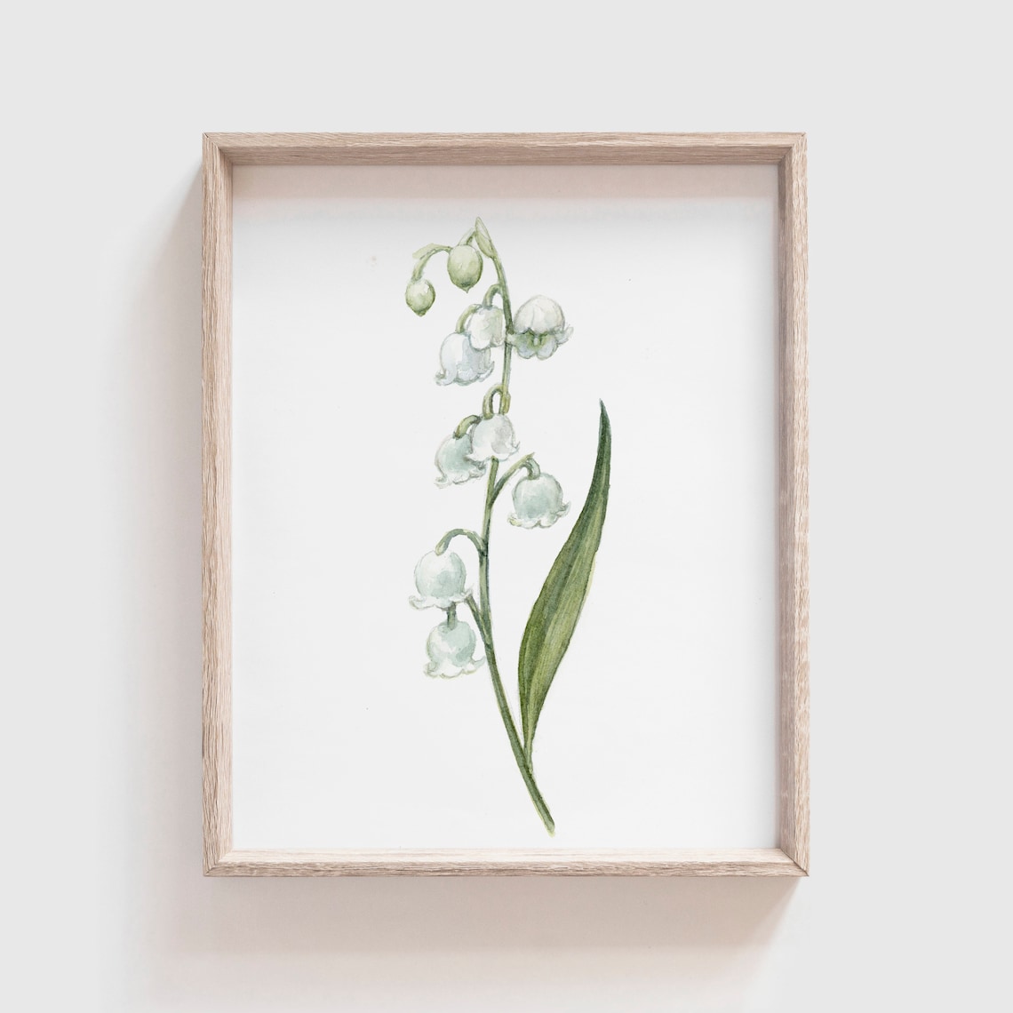 Lily Of The Valley Watercolor Art Print, Florals