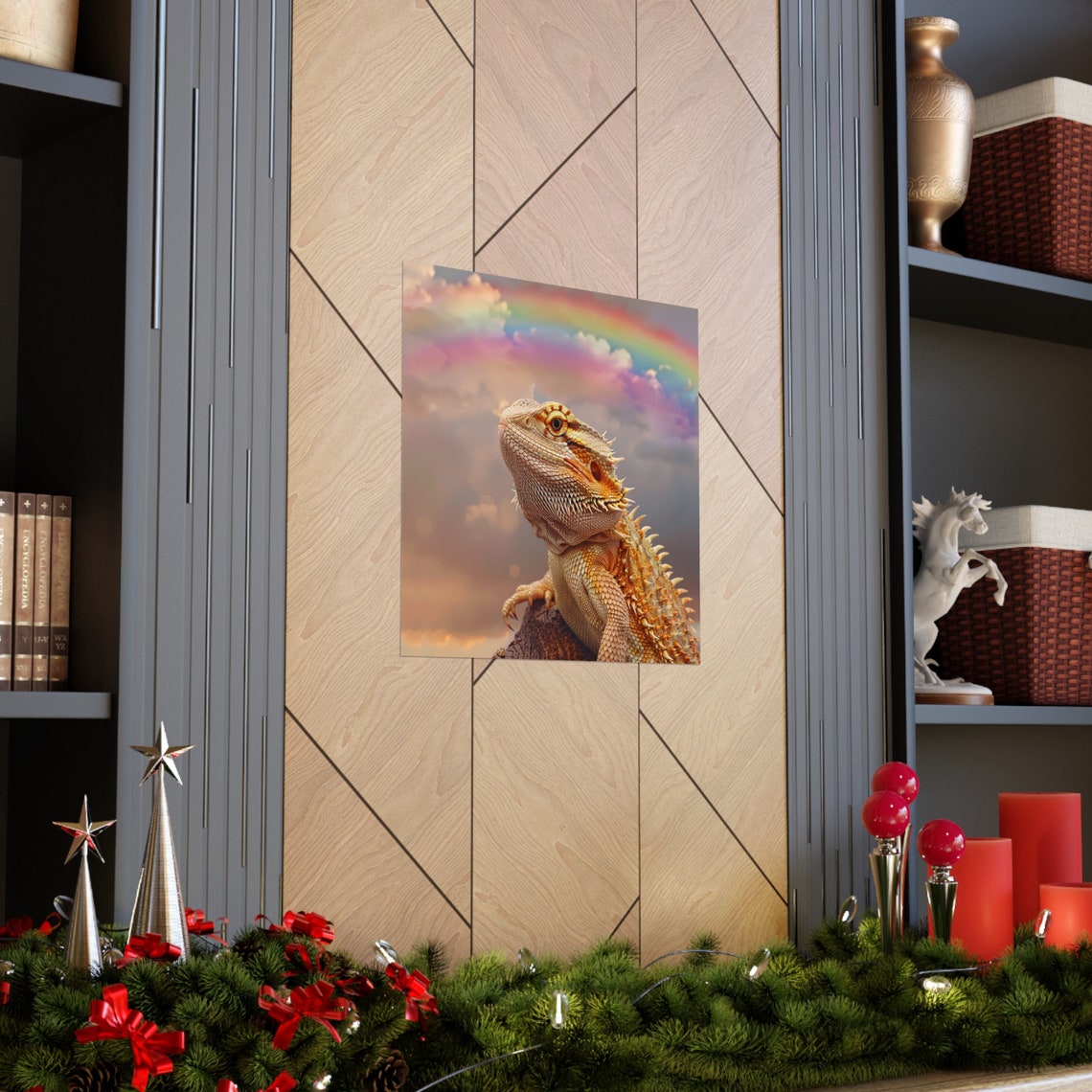 Bearded Dragon Under The Rainbow Poster - Image 3