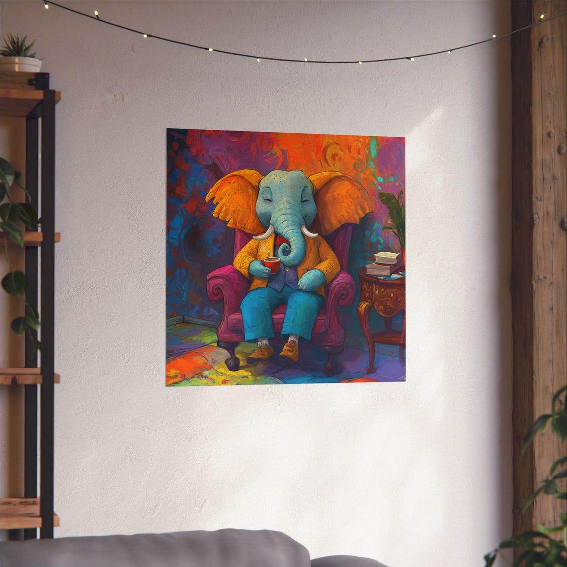 Elephant Therapist, Animal Lover Gift, Nursery Decor