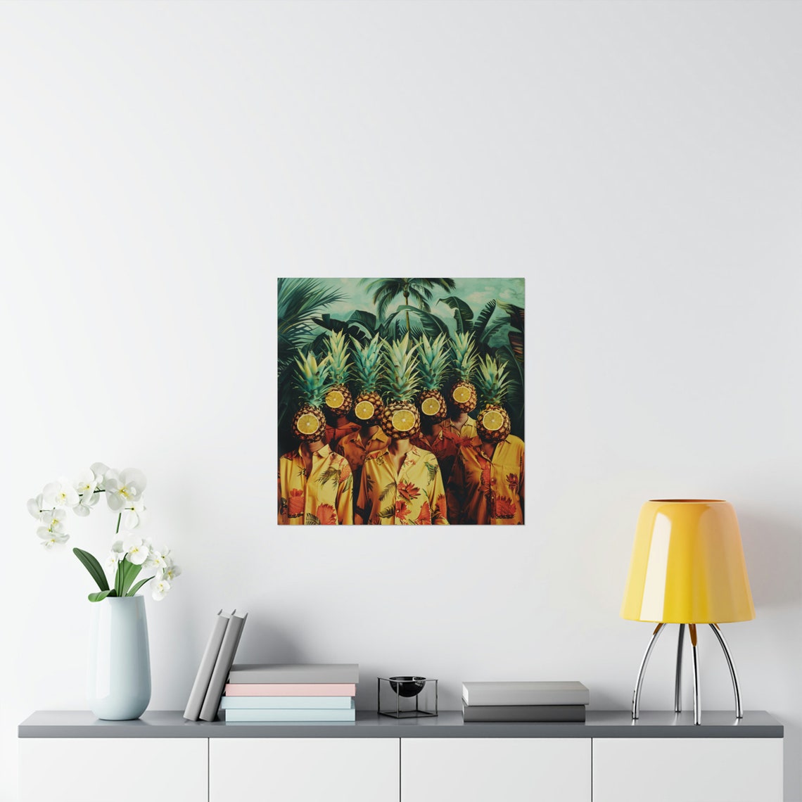 Citrus Squad Poster, Abstract Pineapple Art - Image 2