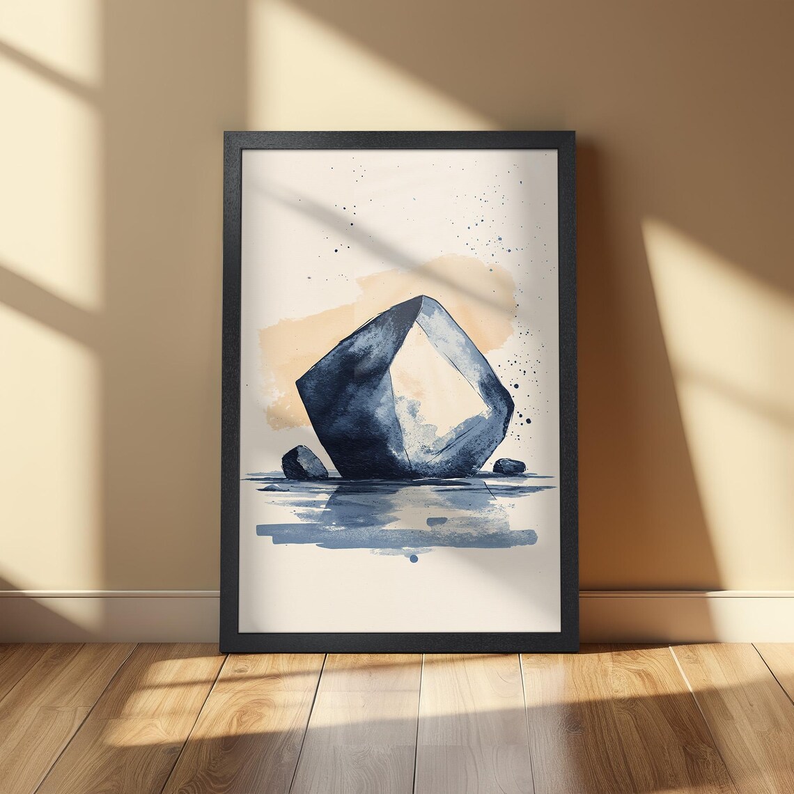Abstract Watercolor Style Minimalist Art Print - Image 2