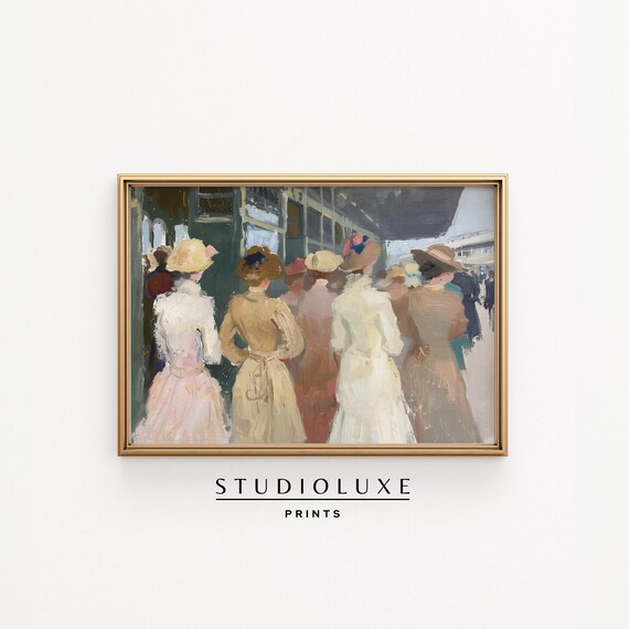 Gilded Age Women Wall Art Vintageinspired Feminine Gallery Decor For Bedroom Dressing Room Or Old Money