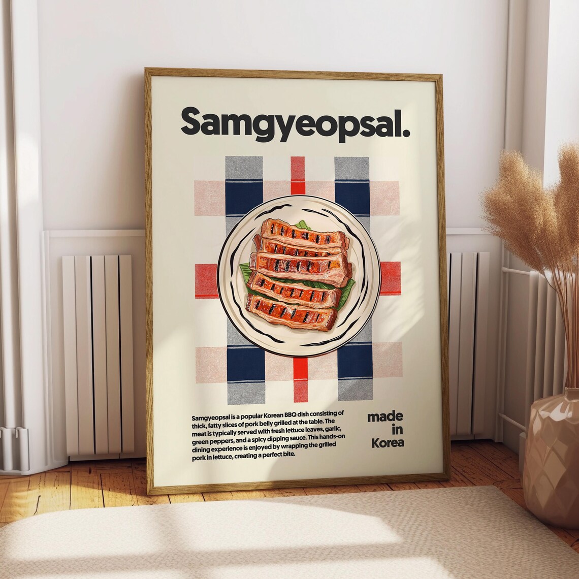 Samgyeopsal Food Kitchen Decor Art Print
