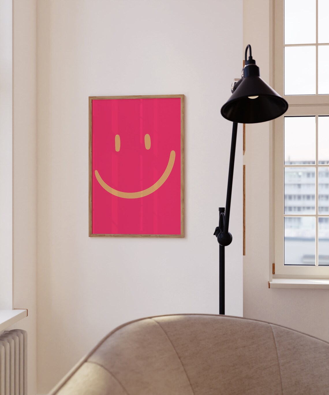 Smile Face Retro Pop Art Poster, Y2K Aesthetic - Image 3