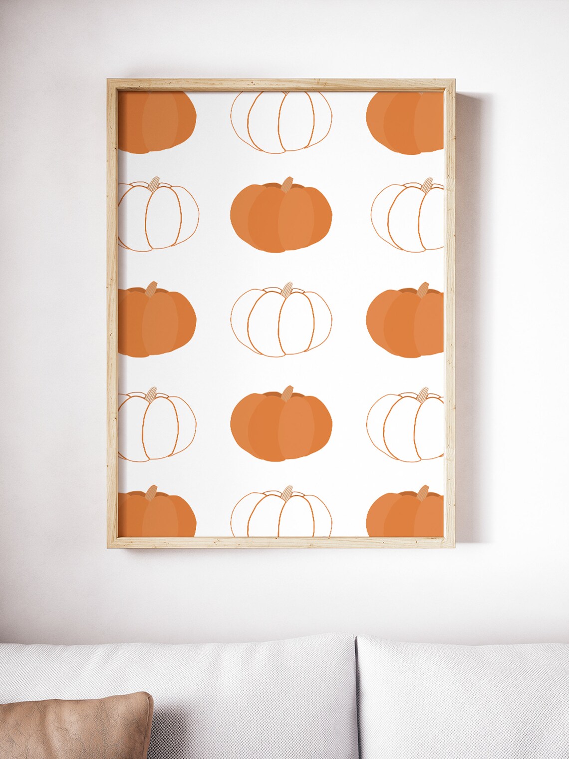 Pumpkin Fall Boho Home Decor Art Print - Image 3