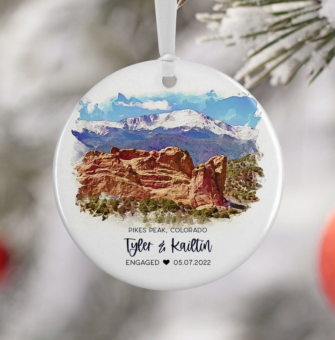 Pikes Peak Colorado Travel Poster, Travel Souvenir
