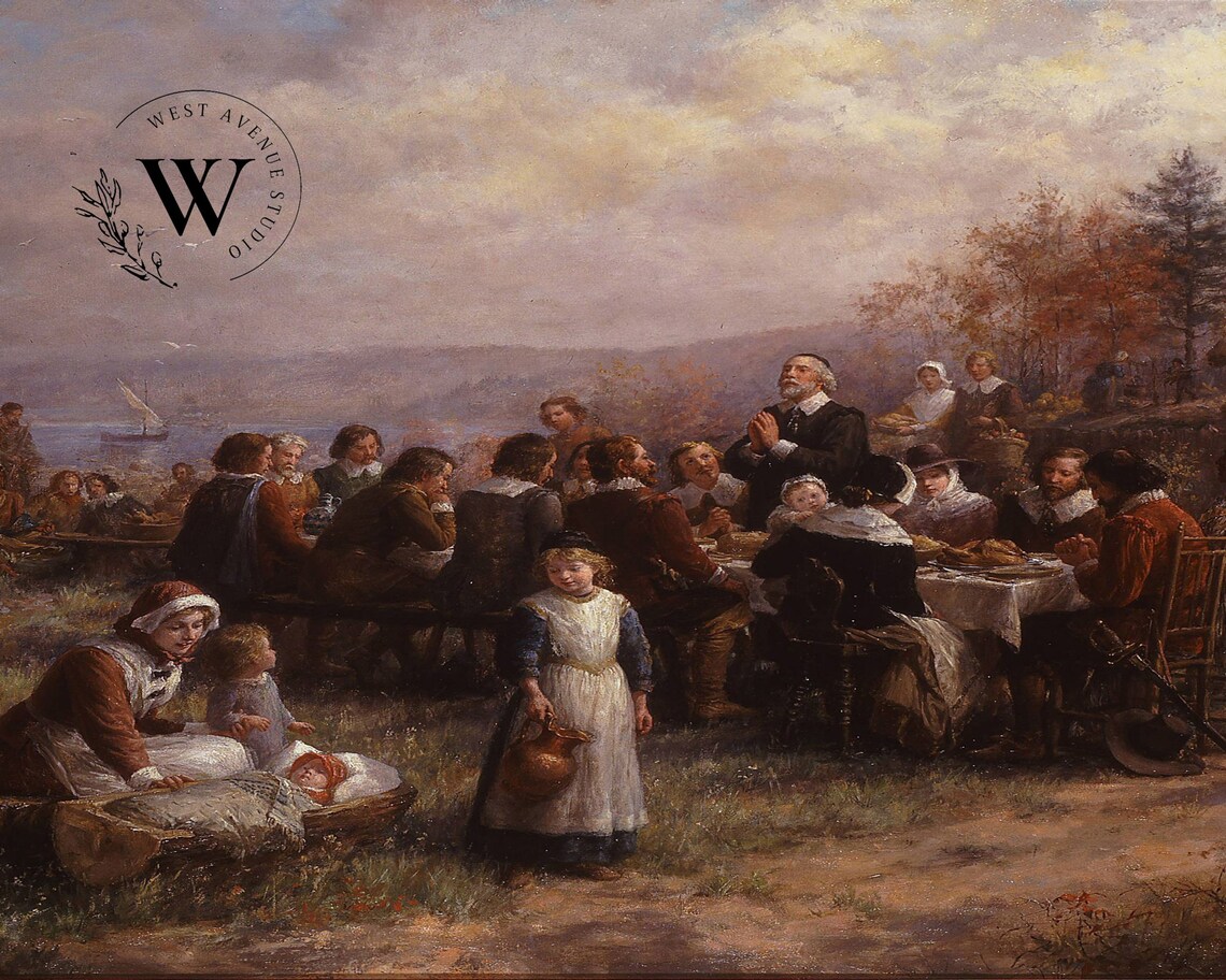The 1st Thanksgiving Vintage Art Print for TVs - Image 3