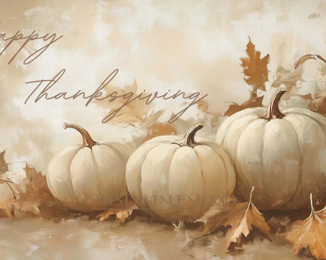 Thanksgiving Harvest Set of 4 Vintage Fall Farmhouse Kitchen Wall Art Print - Image 4