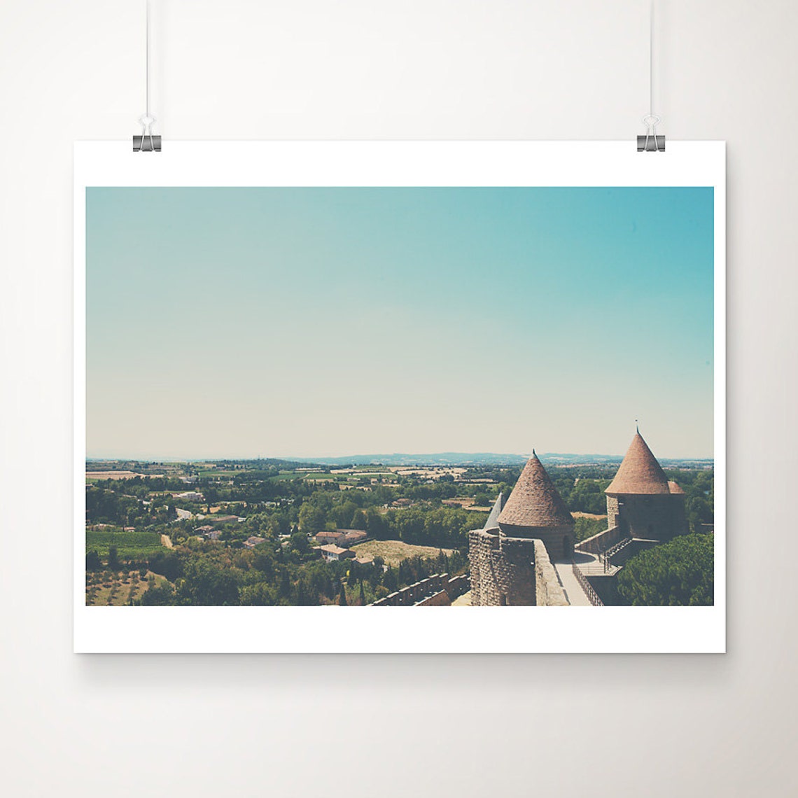Carcassonne Medieval Citadel Ramparts France Photo Art Print