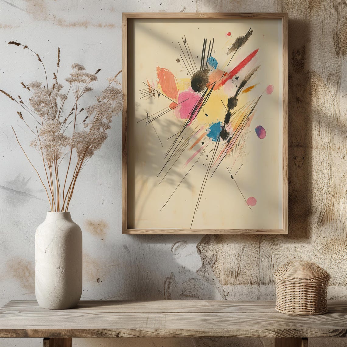Colorful Ink Splash Abstract Art Vibrant Watercolor Lines Poster - Image 8