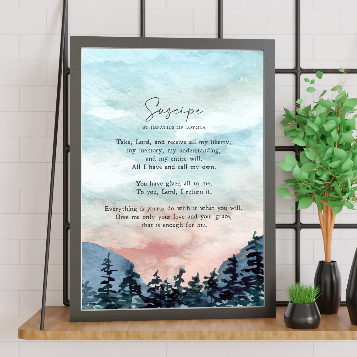 Suscipe St Ignatius of Loyola Religious Art Print - Image 2