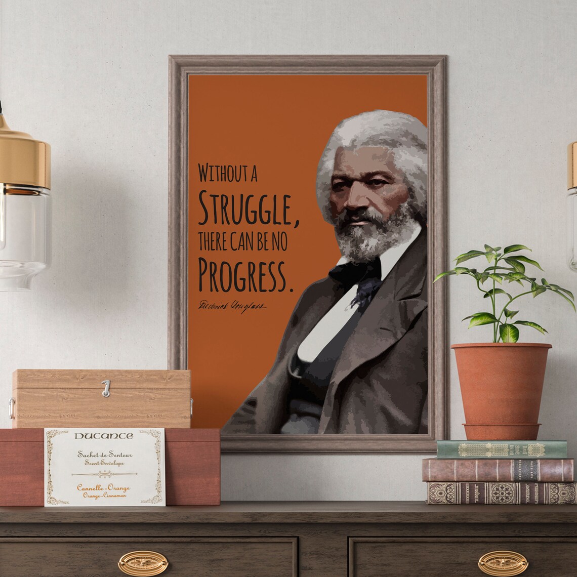 Frederick Douglass Civil Rights Quote Poster Print - Image 2