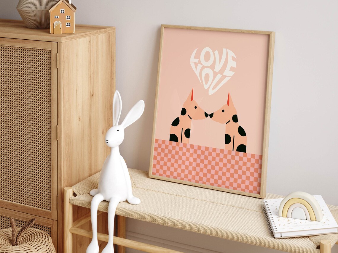 Kids Puppy Poster, Pastel Nursery and Playroom Decor - Image 5