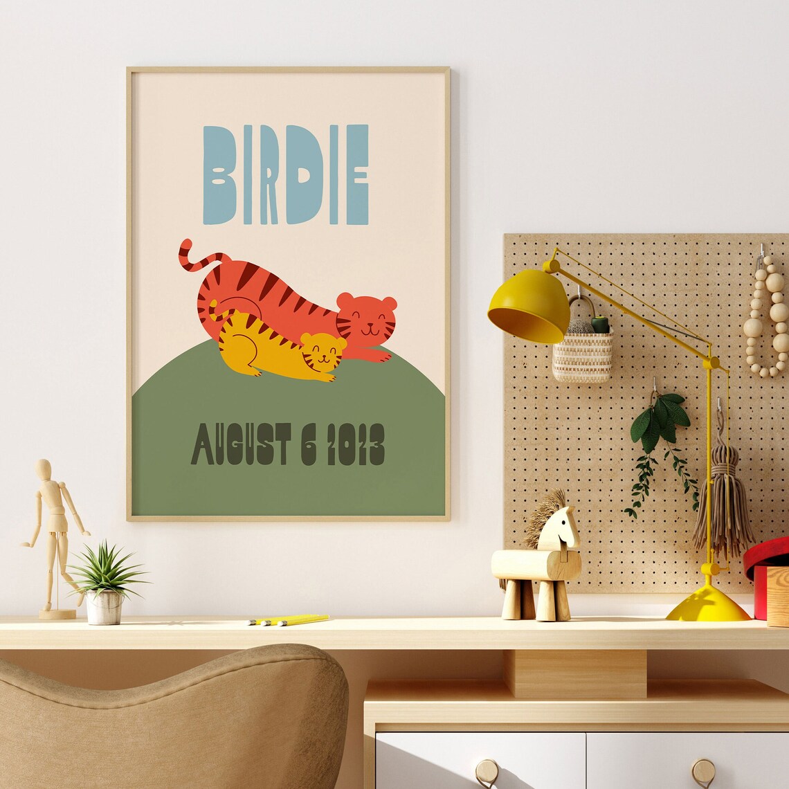 Custom Kids Name Poster, Jungle Theme Nursery Decor - Image 4