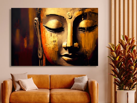 Buddha Abstract Wall Art, Spiritual Art