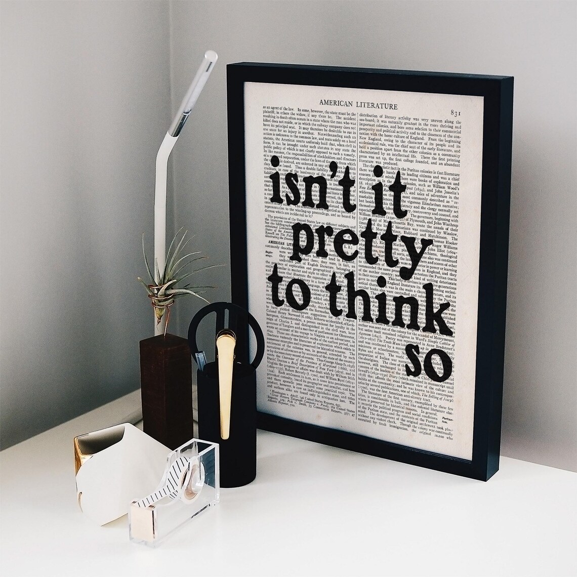 Ernest Hemingway Isnt It Pretty To Think So Sun Also Rises Quote Poster - Image 2