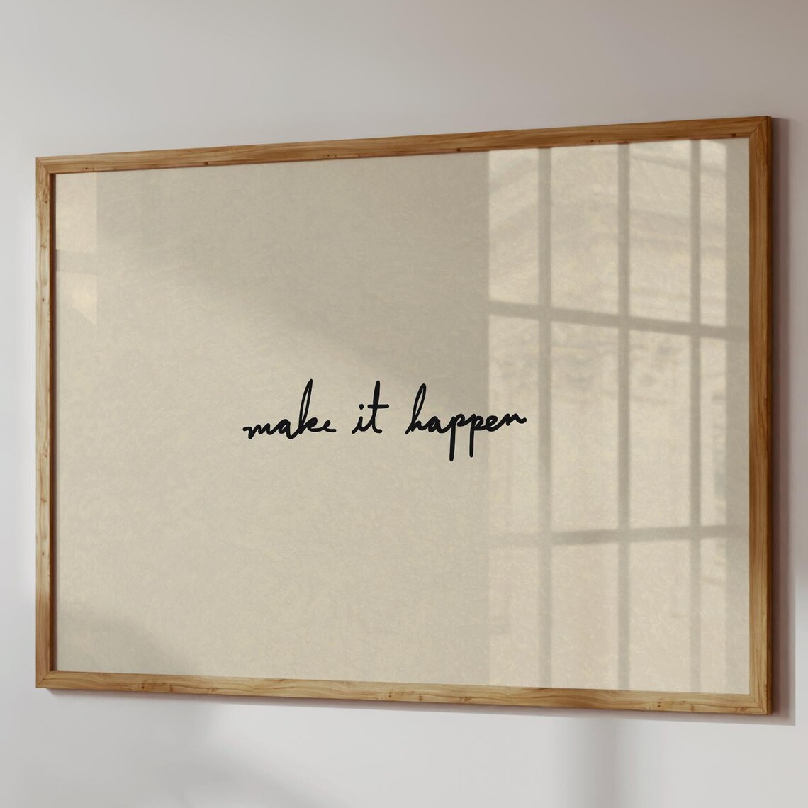 Make It Happen Horizontal Wall Art Print