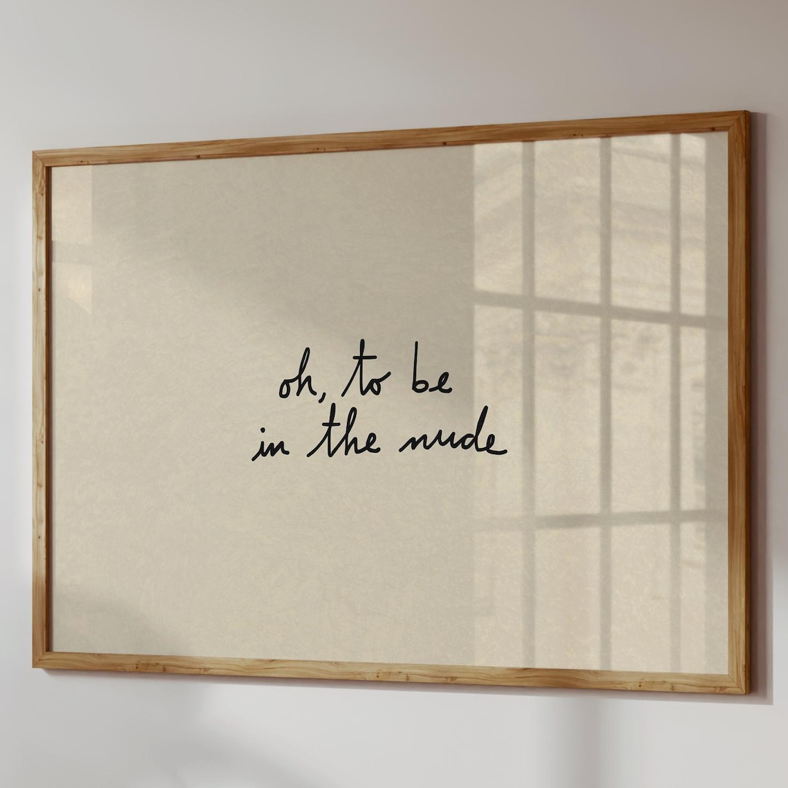 Funny Bathroom Print, Minimalist Shower Decor
