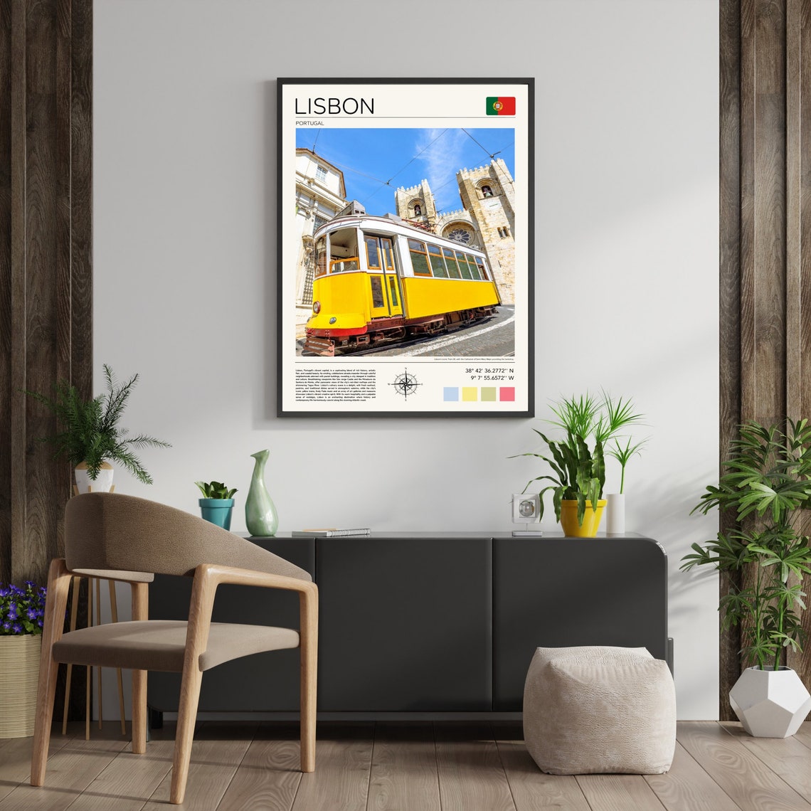 Lisbon Print Lisbon Poster Portugal Wall Art Lisbon Wall Art Lisbon Art Print Lisbon Trams Lisbon Portugal Gift Lisbon Photo - Image 4